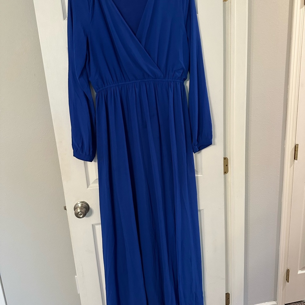 Elegant Blue Lulus Maxi Dress